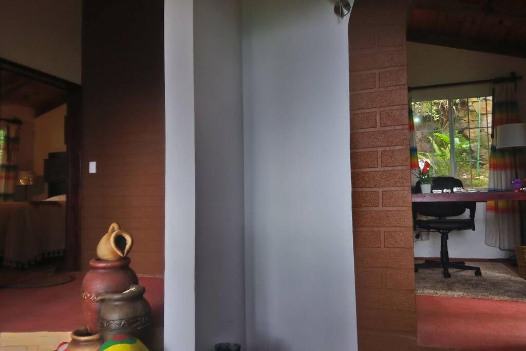Cabana Con Banera Y Chimeneas En Puesta De Sol El Pacifico Luaran gambar