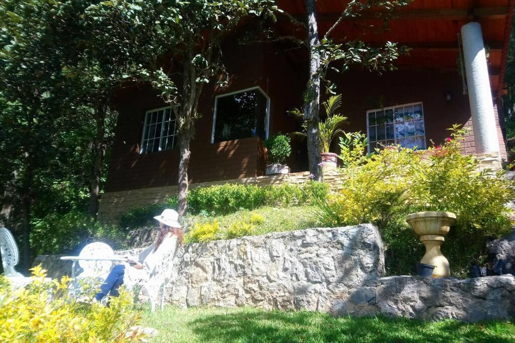 Cabana Con Banera Y Chimeneas En Puesta De Sol El Pacifico Luaran gambar